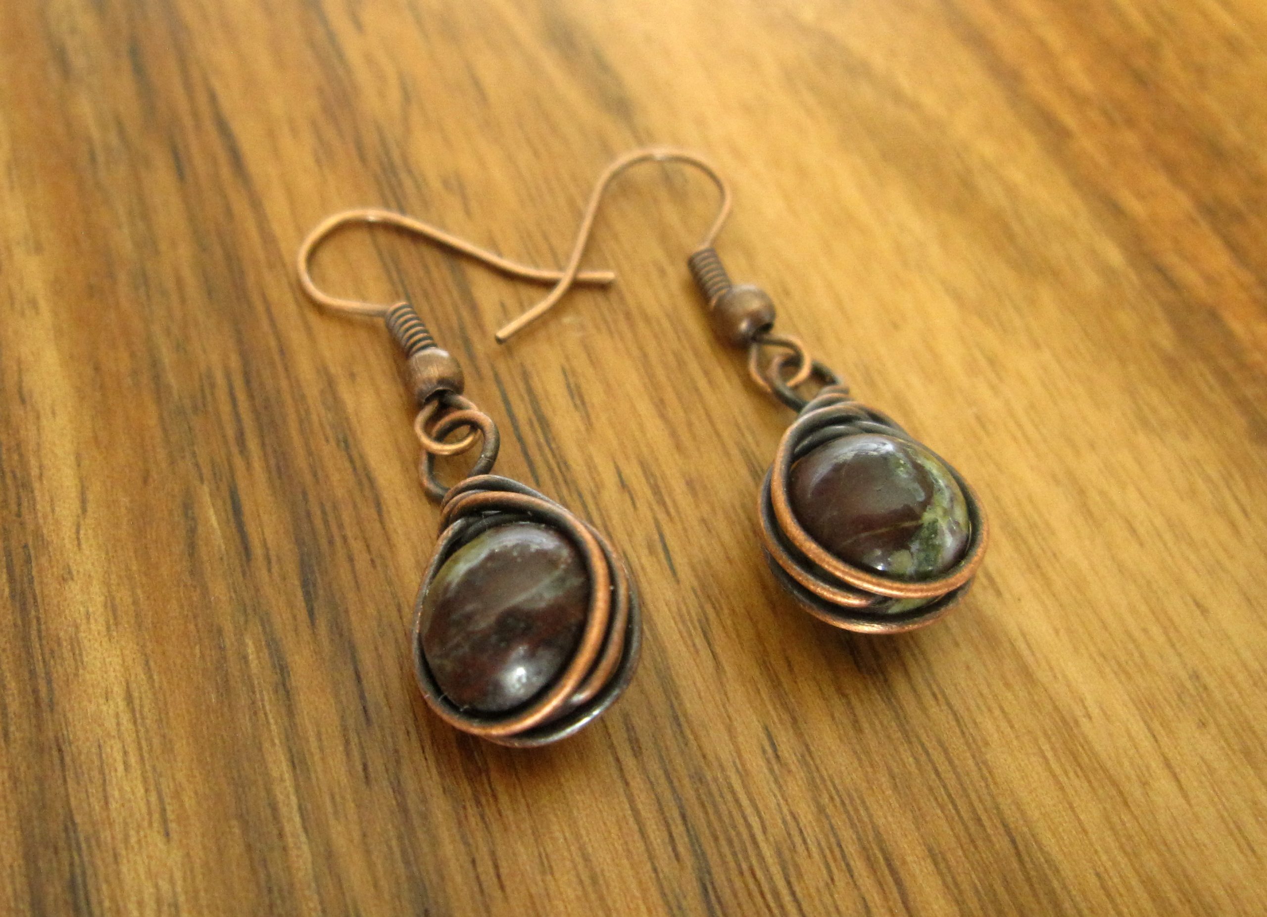 Dragon Blood Jasper earrings