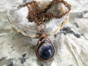 Small sodalite pendant