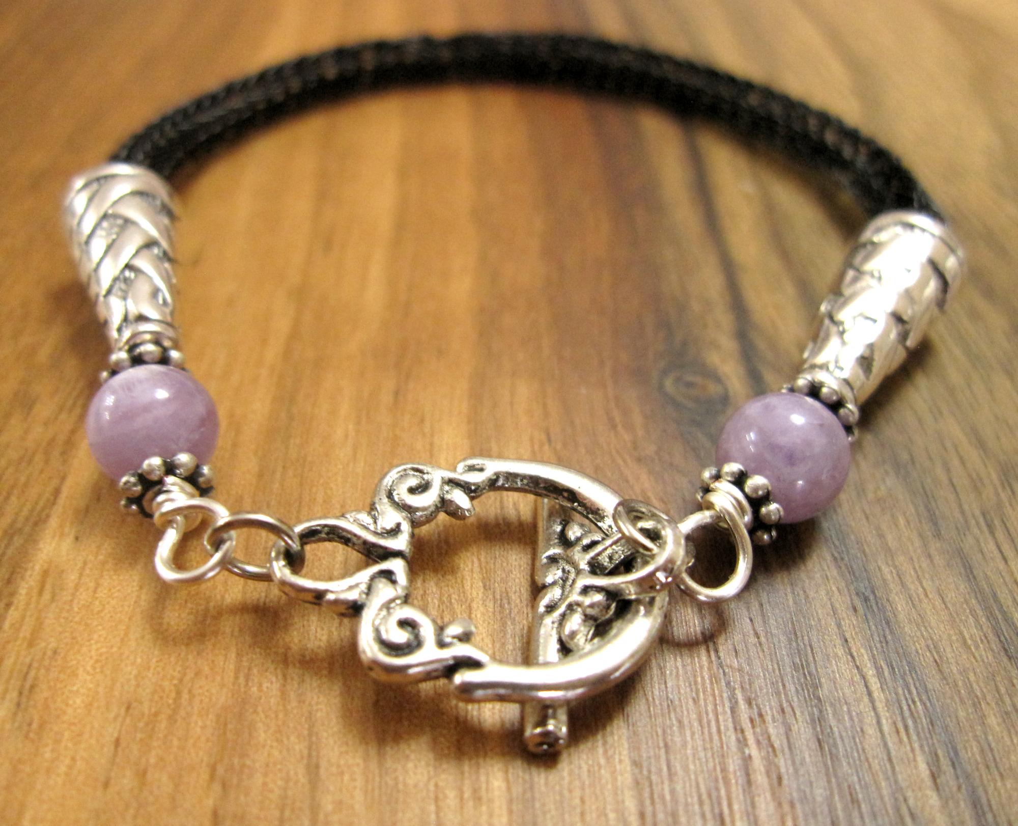 Black Viking Knit Bracelet