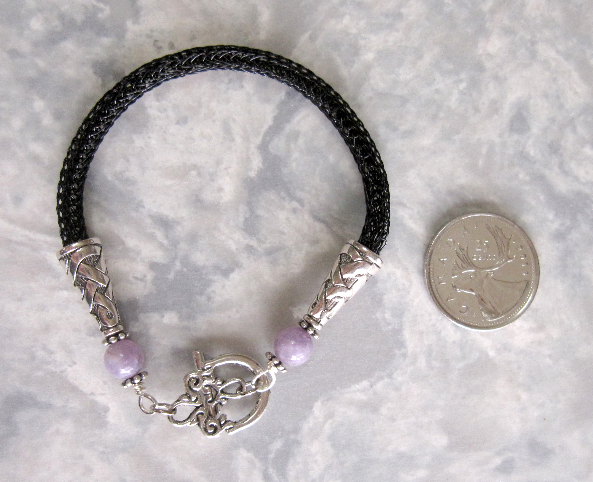 Black Viking Knit Bracelet