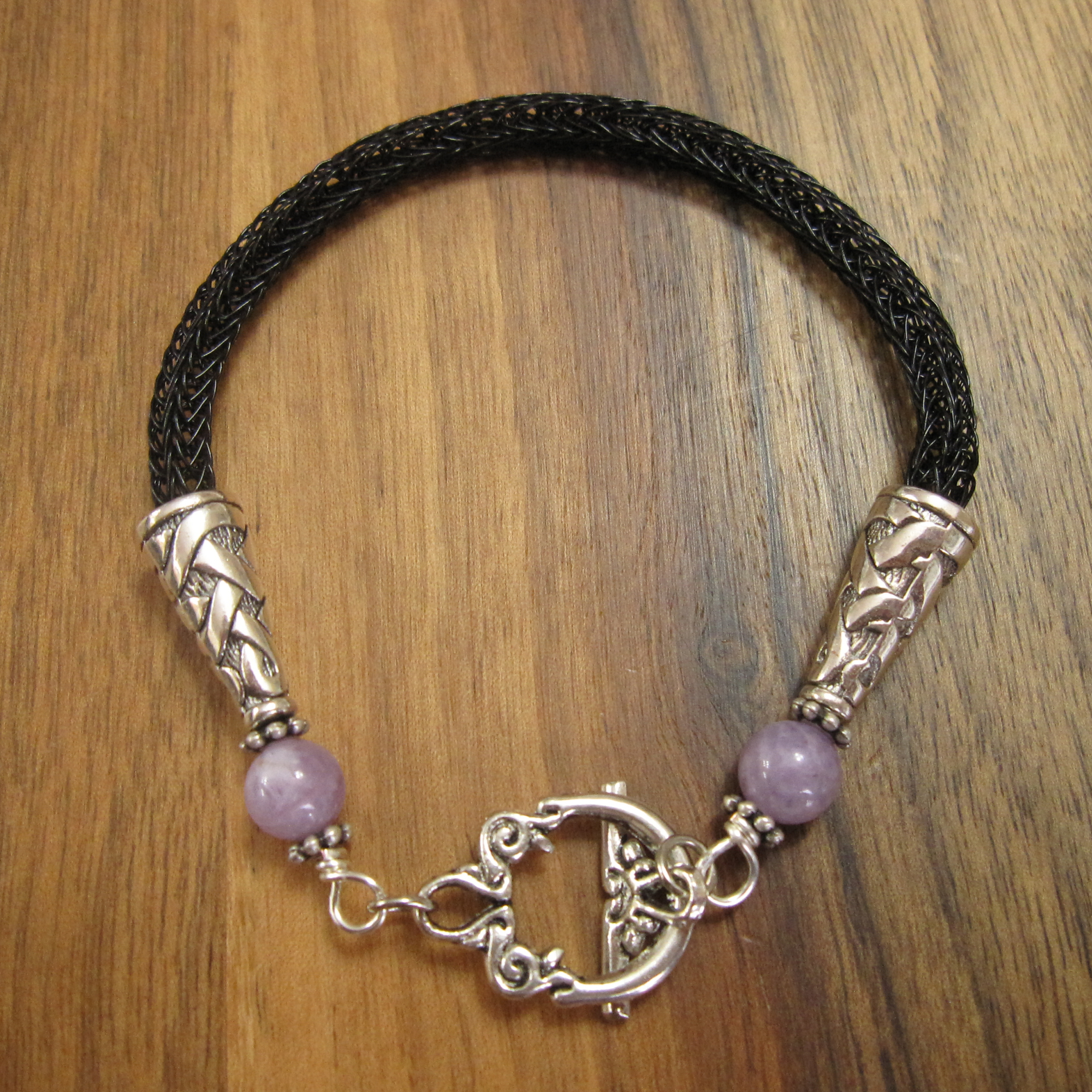 Black Viking Knit Bracelet