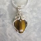 Silver and Tiger's Eye Pendant