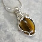 Silver and Tiger's Eye Pendant